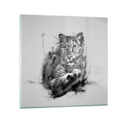 Glasbild - Bild auf glas - Ja, ich höre aufmerksam zu - 60x60 cm