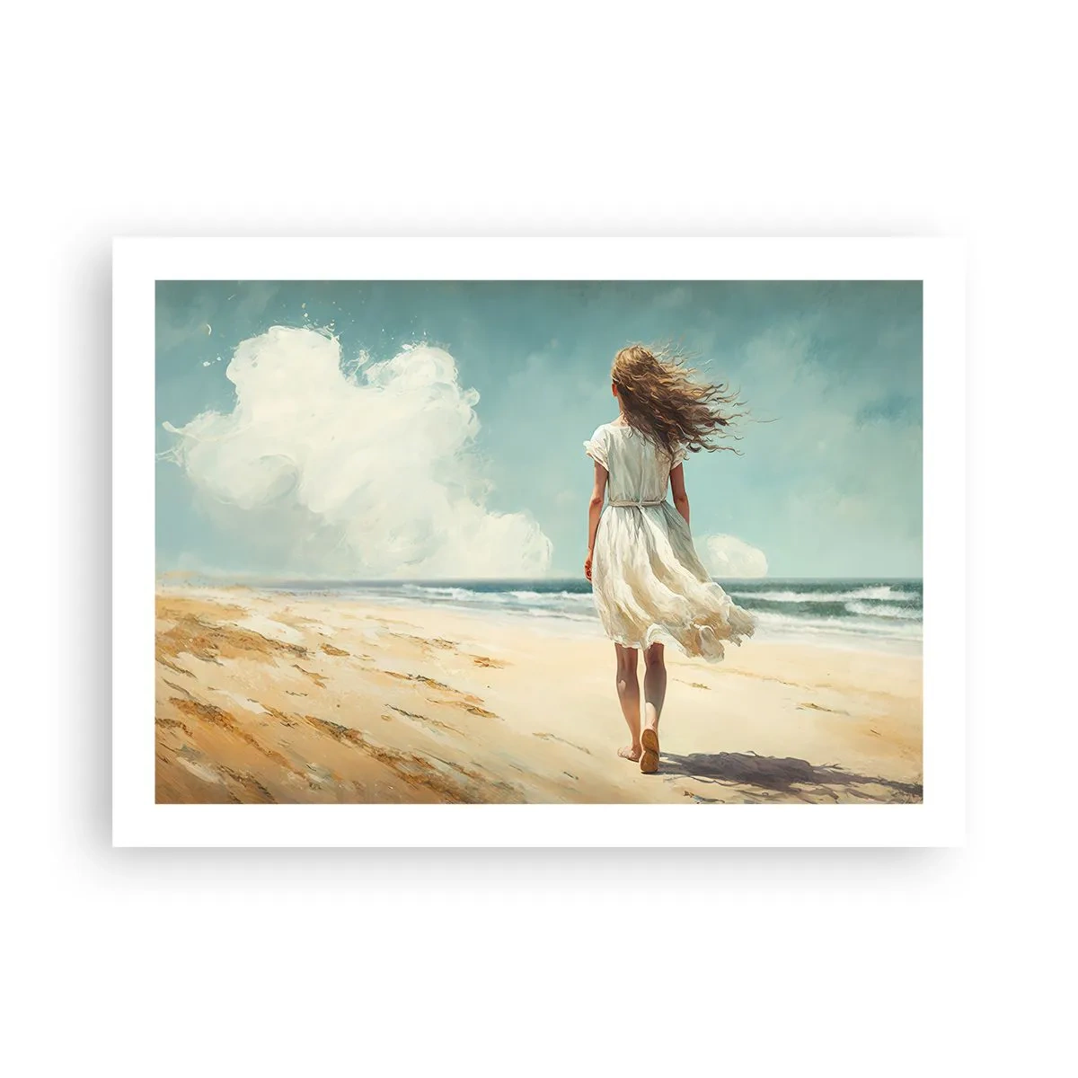 Poster - Der Sonne und dem Wind begegnen - 70x50 cm