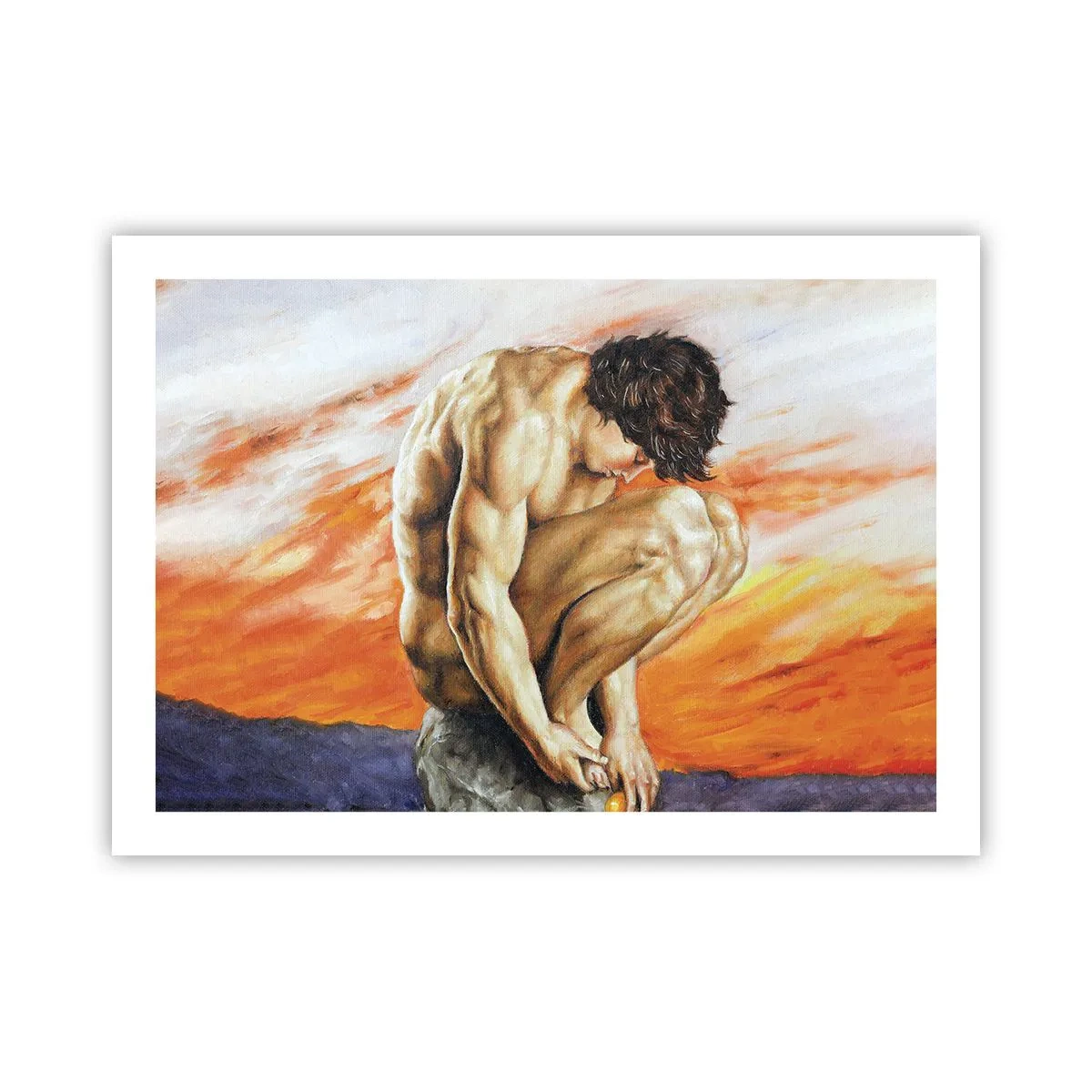 Poster - In sich versunken - 70x50 cm