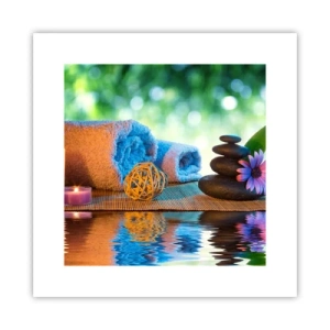 Poster - Zeit für den Körper - 30x30 cm