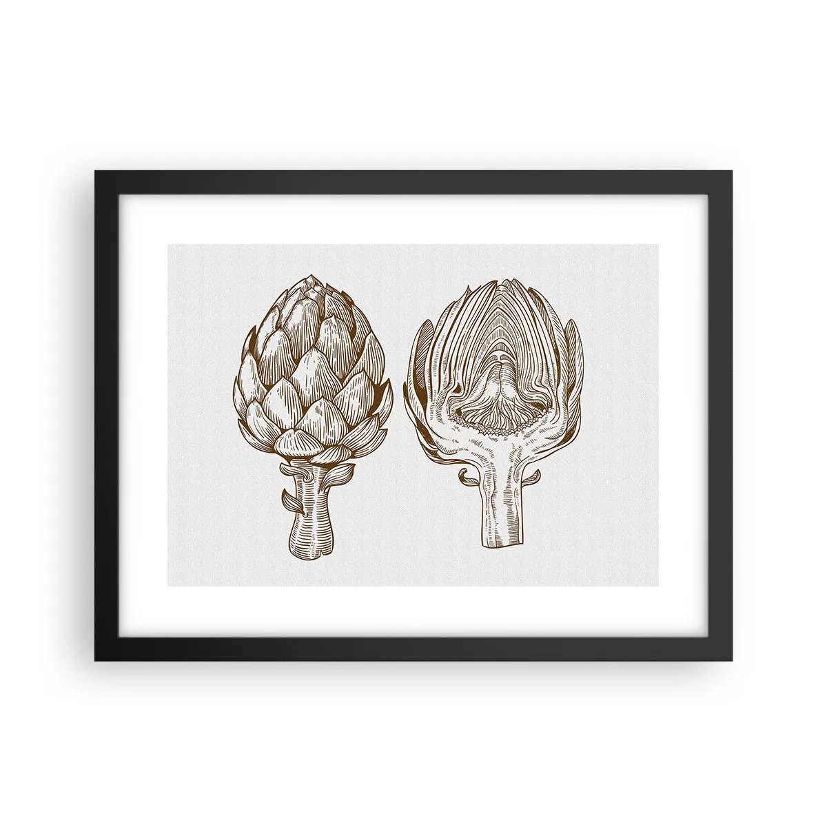 Poster in einem schwarzem Rahmen - Anatomie-Lektion - 40x30 cm