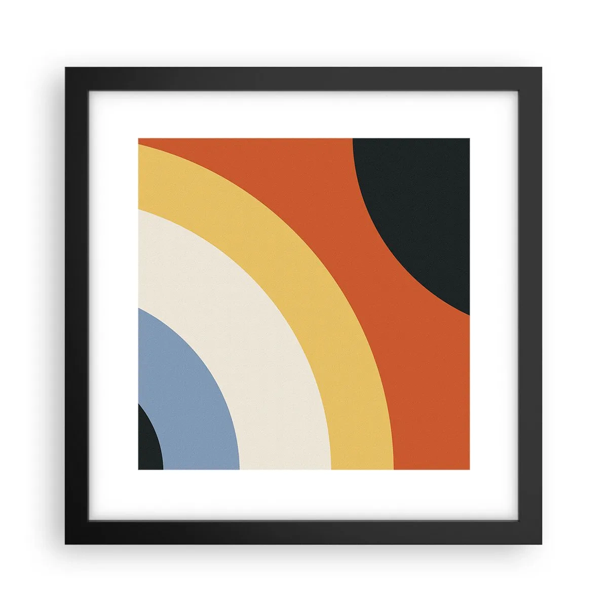 Poster in einem schwarzem Rahmen - Zu mir selbst - 30x30 cm