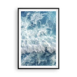 Poster in einem schwarzem Rahmen - Freudig und springend - 61x91 cm