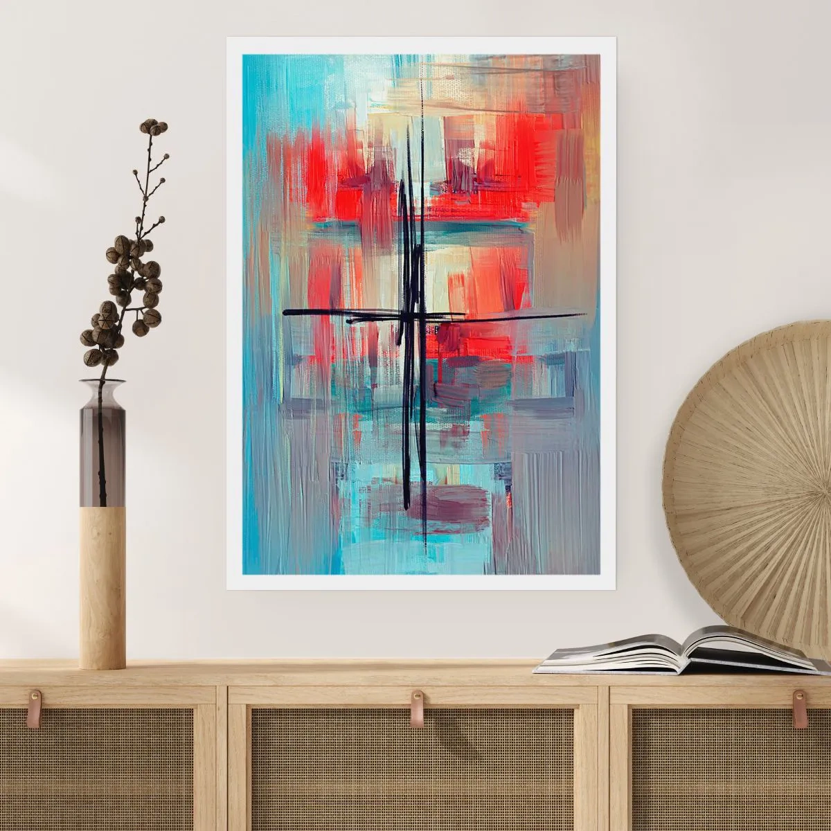 Poster - Landschaft in einer unbekannten Dimension - 30x40 cm