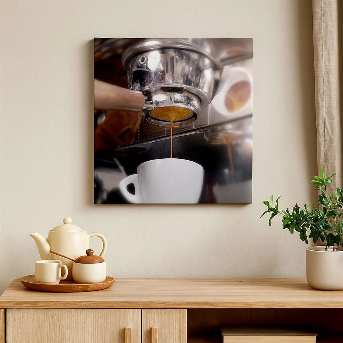 Bild auf Leinwand - Leinwandbild - Gute Zeit des Tages - 30x30 cm