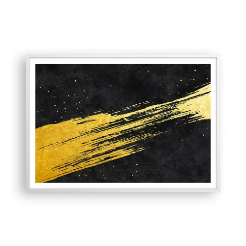 Poster in einem weißen Rahmen - Sprung in den Hyperraum - 100x70 cm