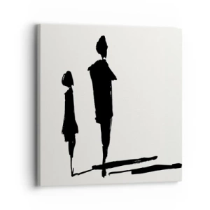 Bild auf Leinwand - Leinwandbild - Mit Sicherheit zusammen? - 30x30 cm