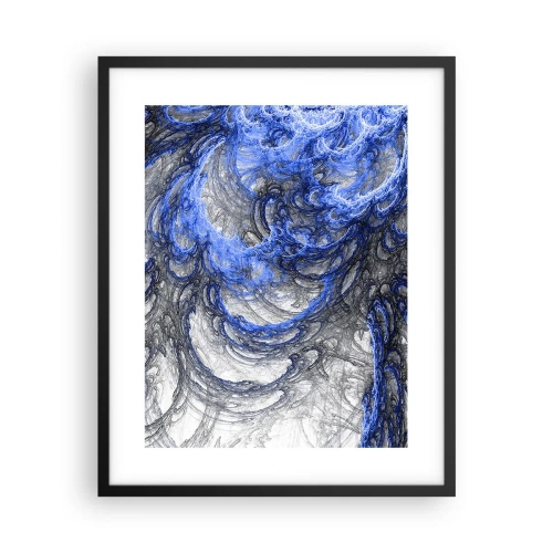 Poster in einem schwarzem Rahmen - Die Geburt einer Welle - 40x50 cm