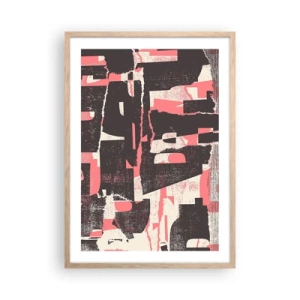 Poster in einem Rahmen aus heller Eiche - All dieser Lärm - 50x70 cm