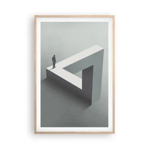 Poster in einem Rahmen aus heller Eiche - Es ist also doch möglich - 61x91 cm