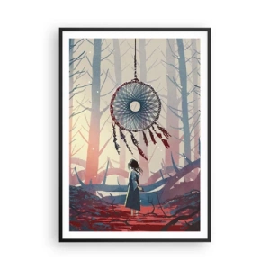 Poster in einem schwarzem Rahmen - Geheimes Glücksritual - 70x100 cm