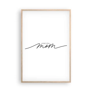 Poster in einem Rahmen aus heller Eiche - Große Emotionen - 61x91 cm