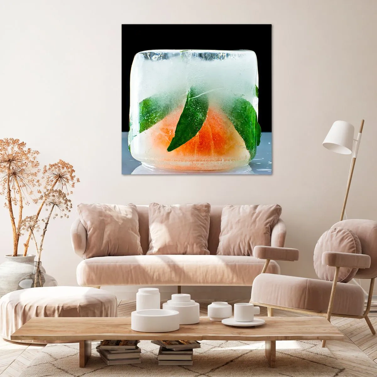 Bild auf Leinwand - Leinwandbild - Frisch und kühl - 70x70 cm