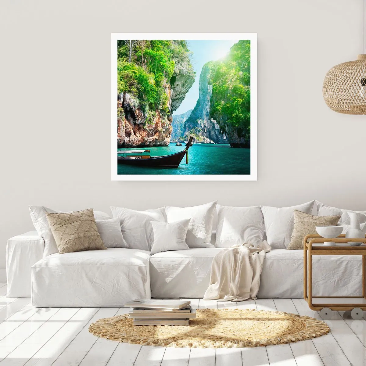 Poster - Eine Einladung zu einer exotischen Reise - 50x50 cm