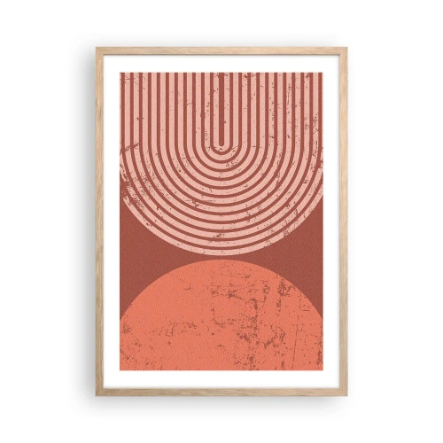 Poster in einem Rahmen aus heller Eiche - Enge Beziehung - 50x70 cm