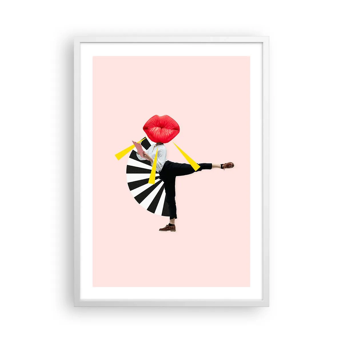 Poster in einem weißen Rahmen - Surreale Pop-Art - 50x70 cm