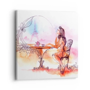 Bild auf Leinwand - Leinwandbild - Pariser Chic - 30x30 cm