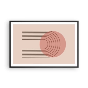 Poster in einem schwarzem Rahmen - Unwiderstehliche Anziehungskraft - 91x61 cm