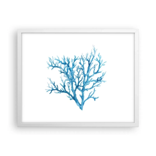 Poster in einem weißen Rahmen - Nautisches Filigran - 50x40 cm