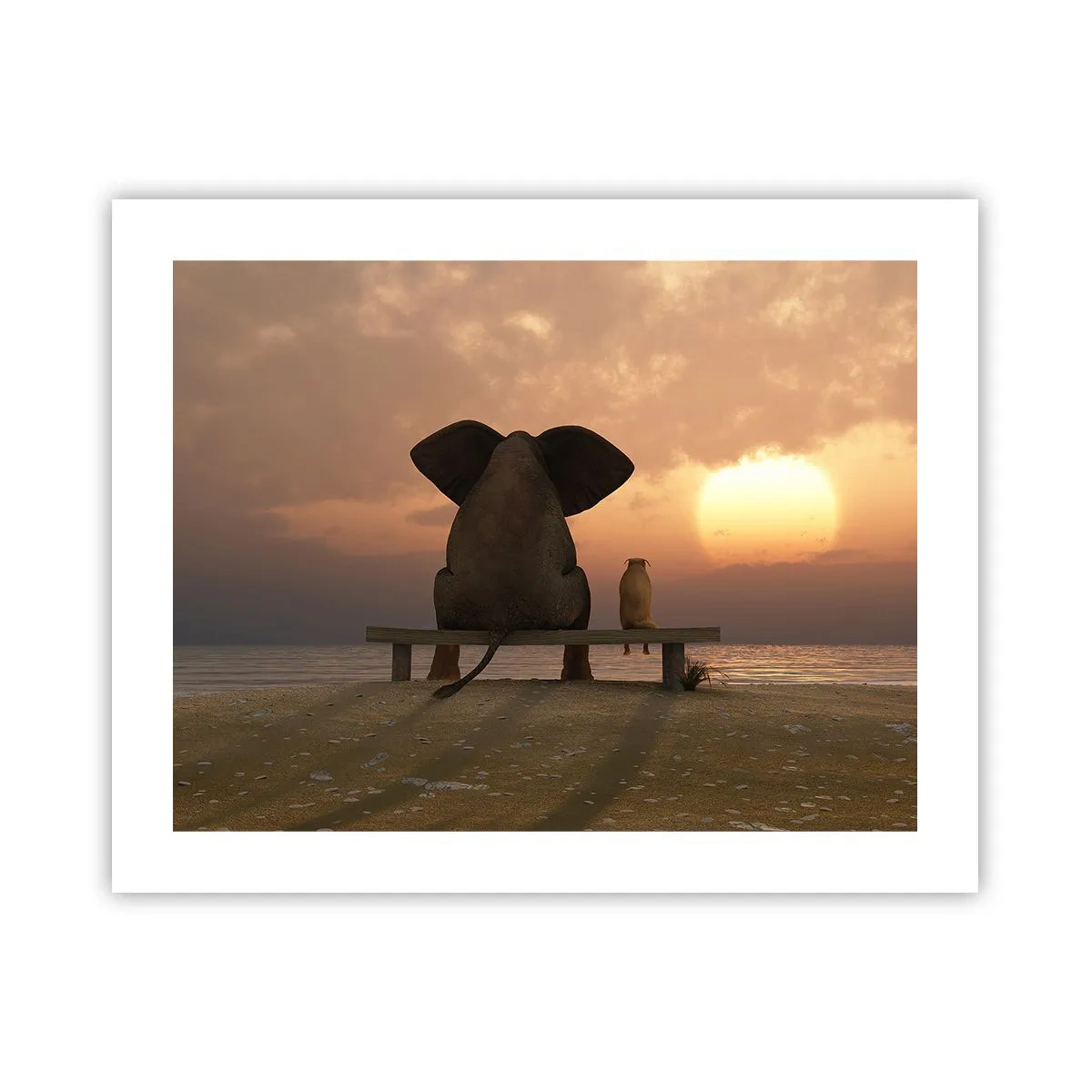 Poster - Es tut gut zusammen zu schweigen - 50x40 cm