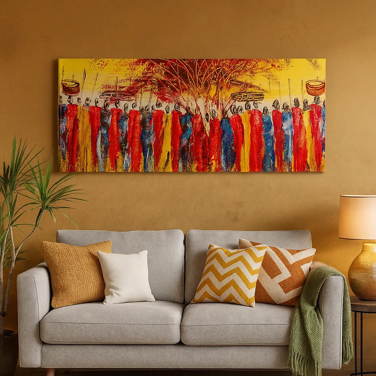 Bild auf Leinwand - Leinwandbild - Dort, dort, dort gehen sie - 30x30 cm