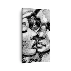 Bild auf Leinwand - Leinwandbild - Zärtlicher Moment - 45x80 cm