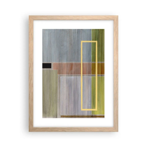 Poster in einem Rahmen aus heller Eiche - Einfach und ruhig - 30x40 cm