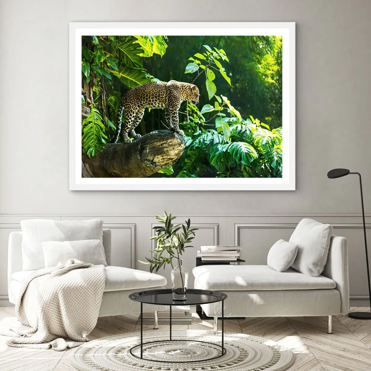 Poster in einem weißen Rahmen - Auf die Jagd? - 91x61 cm