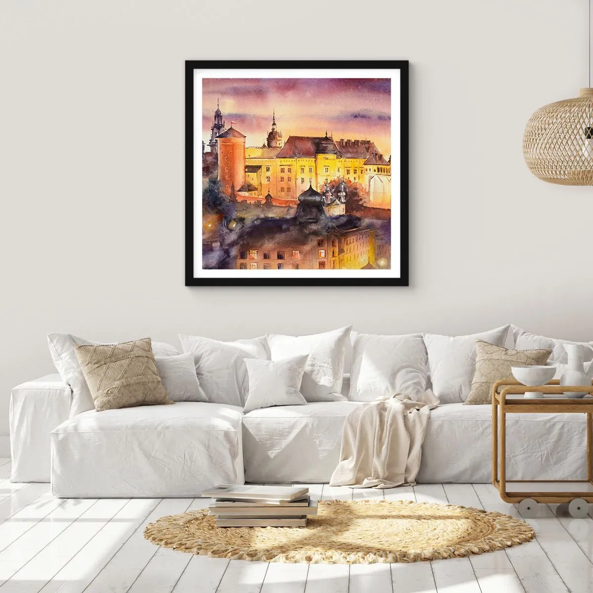 Poster in einem schwarzem Rahmen - Geschichte und Märchen - 40x40 cm