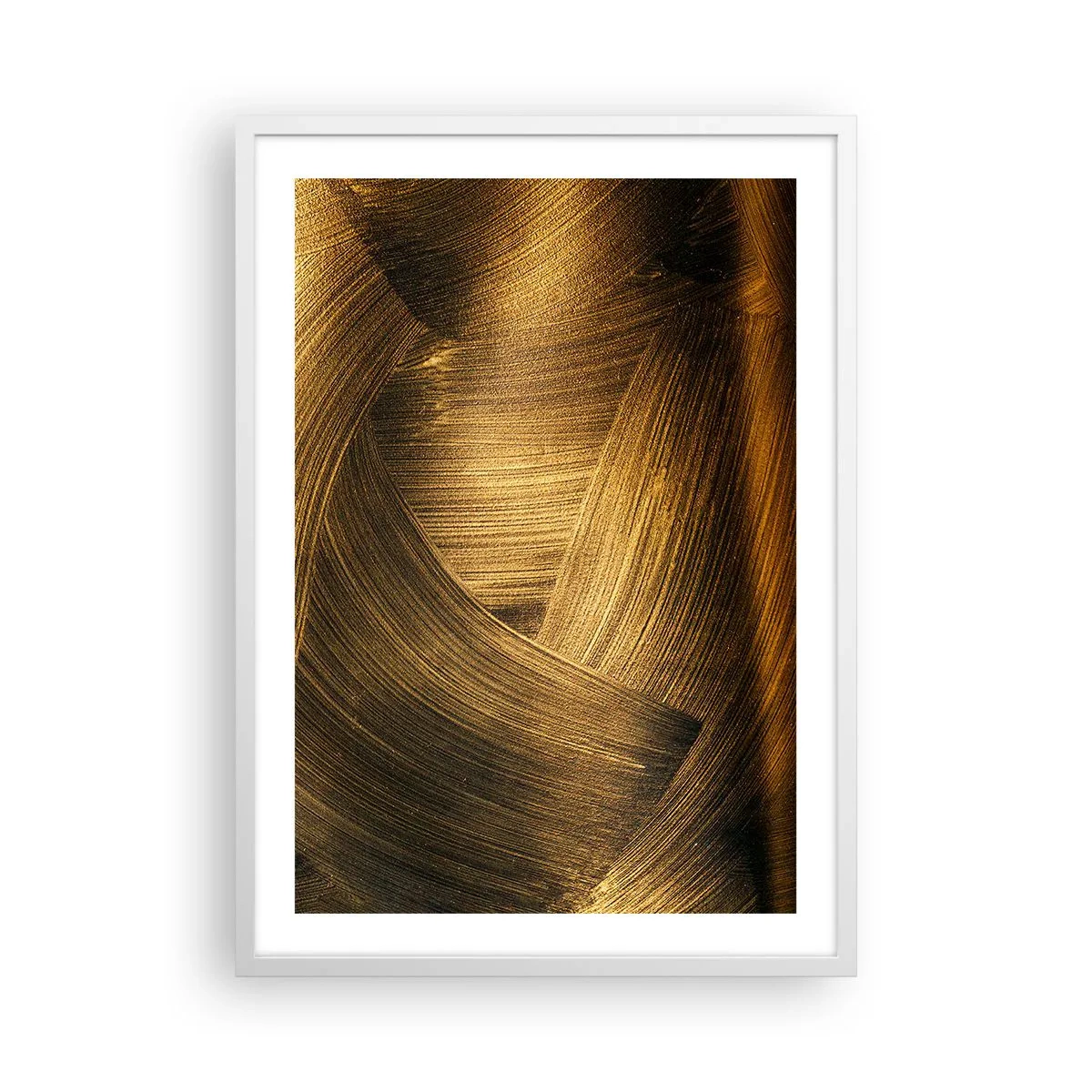 Poster in einem weißen Rahmen - In einem goldenen Labyrinth - 50x70 cm