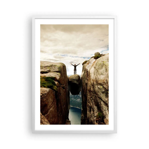 Poster in einem weißen Rahmen - Wie geht's mir?! - 50x70 cm