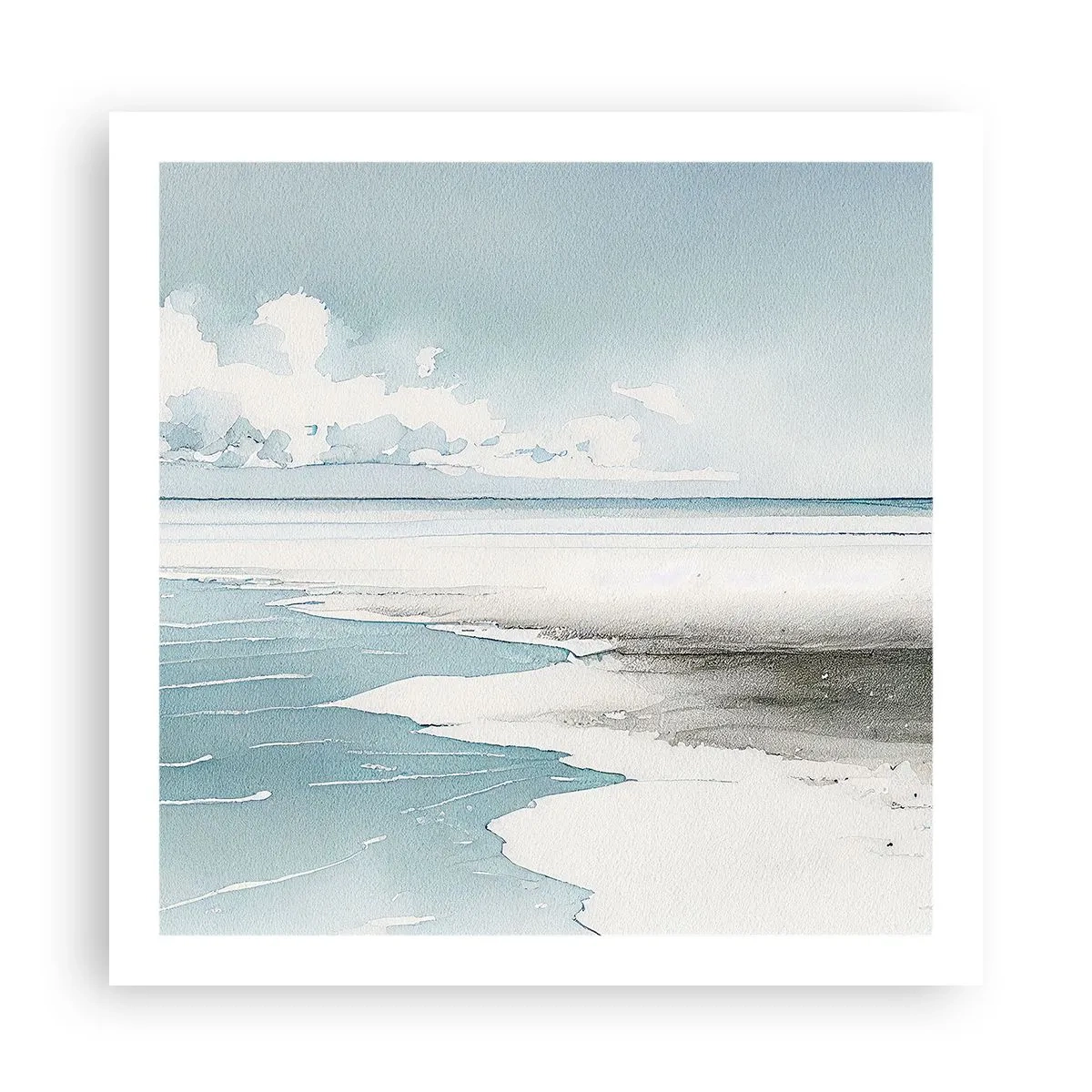 Poster - Sanfte Flut - 60x60 cm