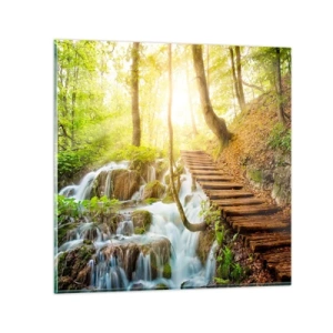 Glasbild - Bild auf glas - Eine ersehnte Kühle - 40x40 cm