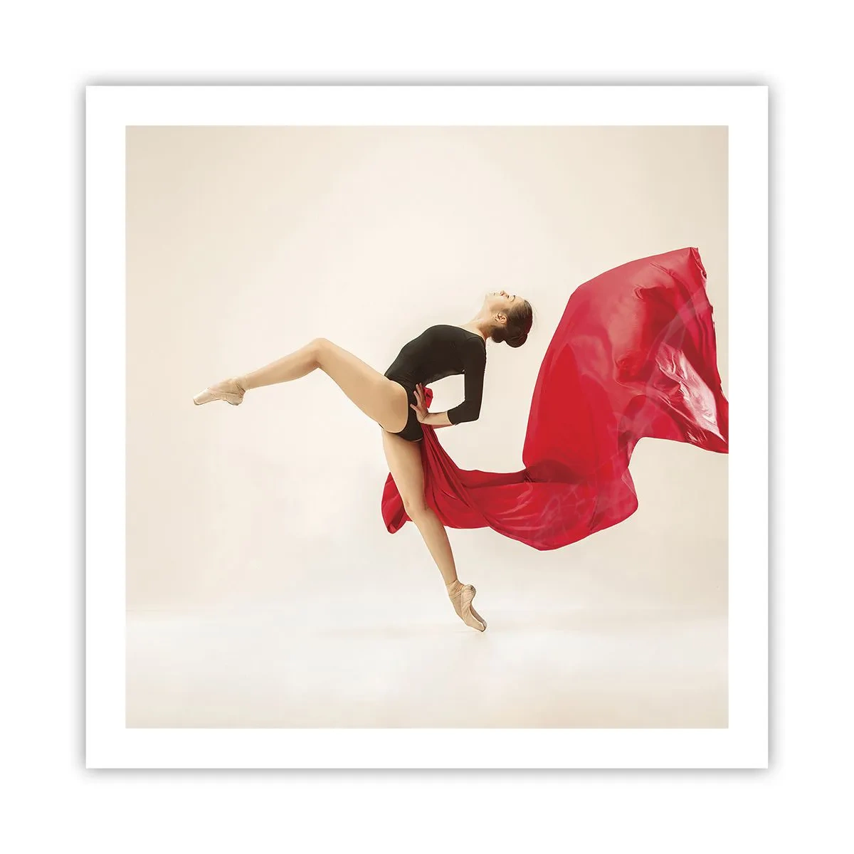 Poster - Rot und Schwarz - 60x60 cm