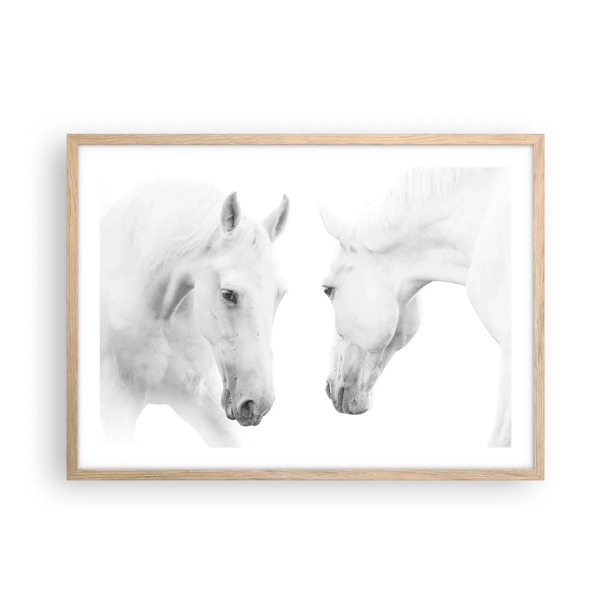 Poster in einem Rahmen aus heller Eiche - Ist das Freundschaft...? - 70x50 cm