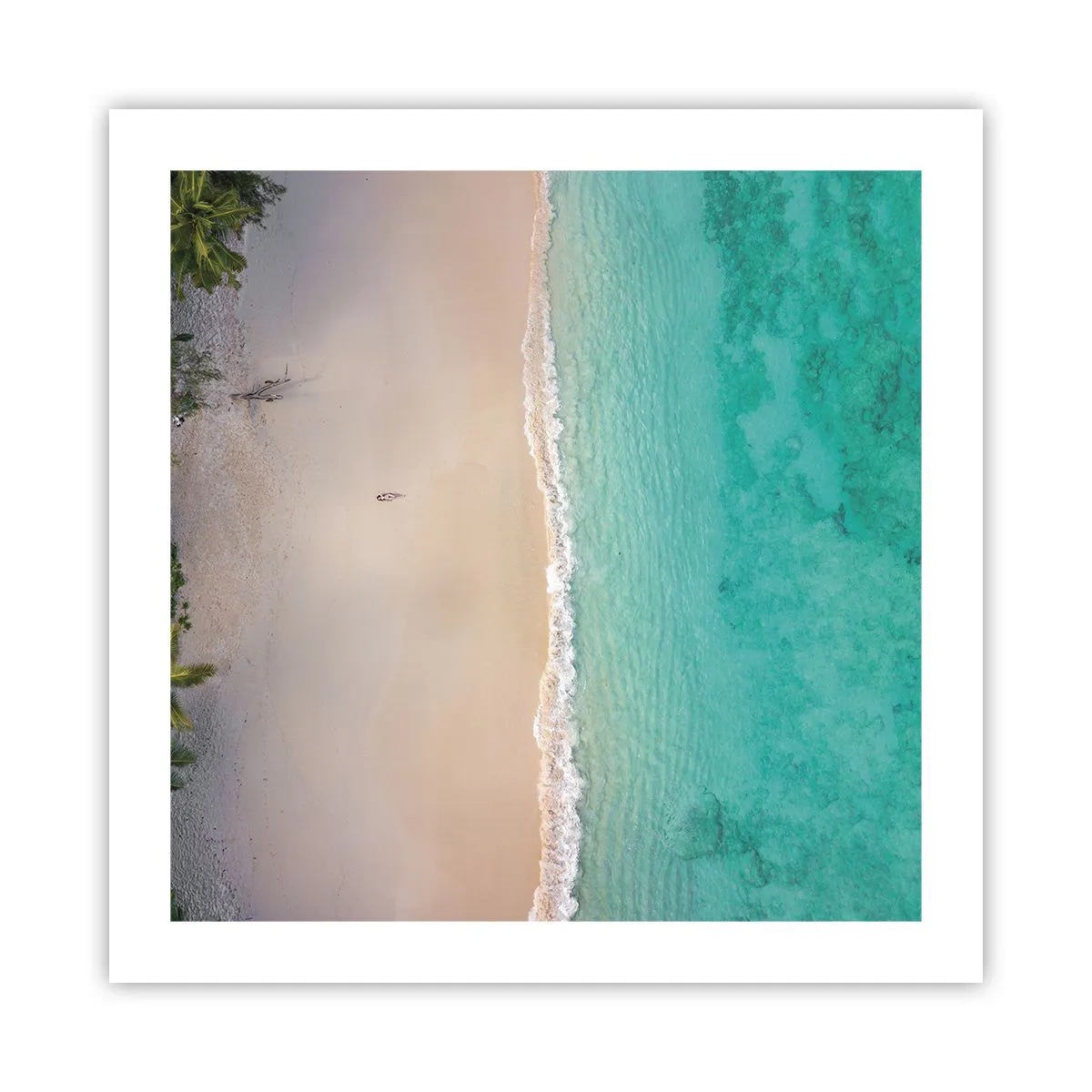 Poster - Paradiesstrand - 50x50 cm