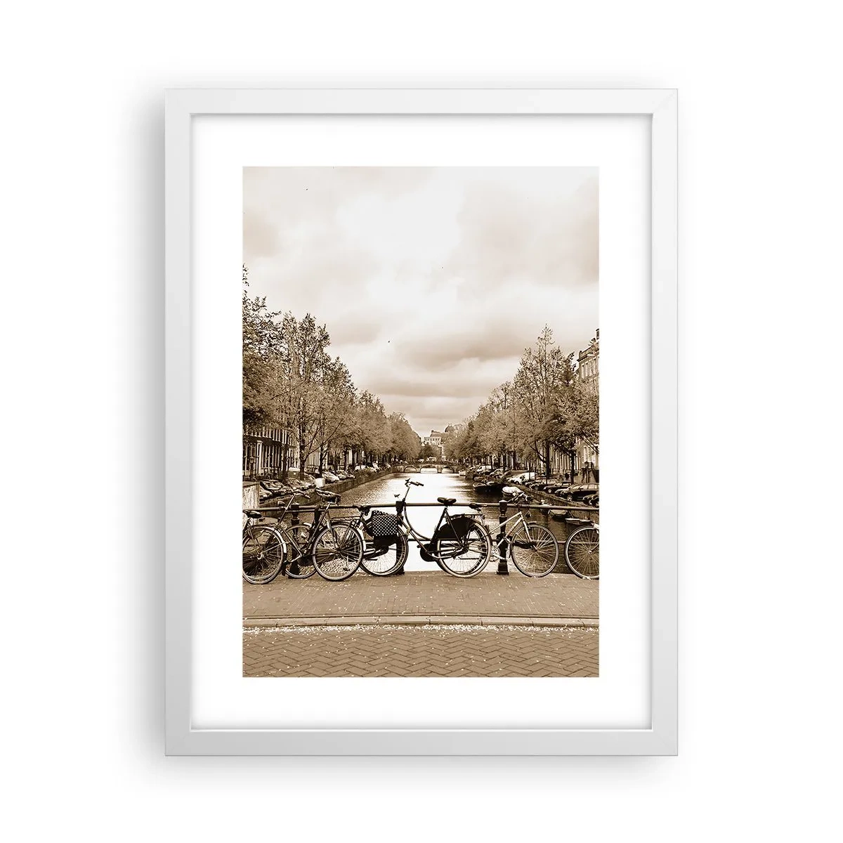 Poster in einem weißen Rahmen - Niederländische Atmosphäre - 30x40 cm