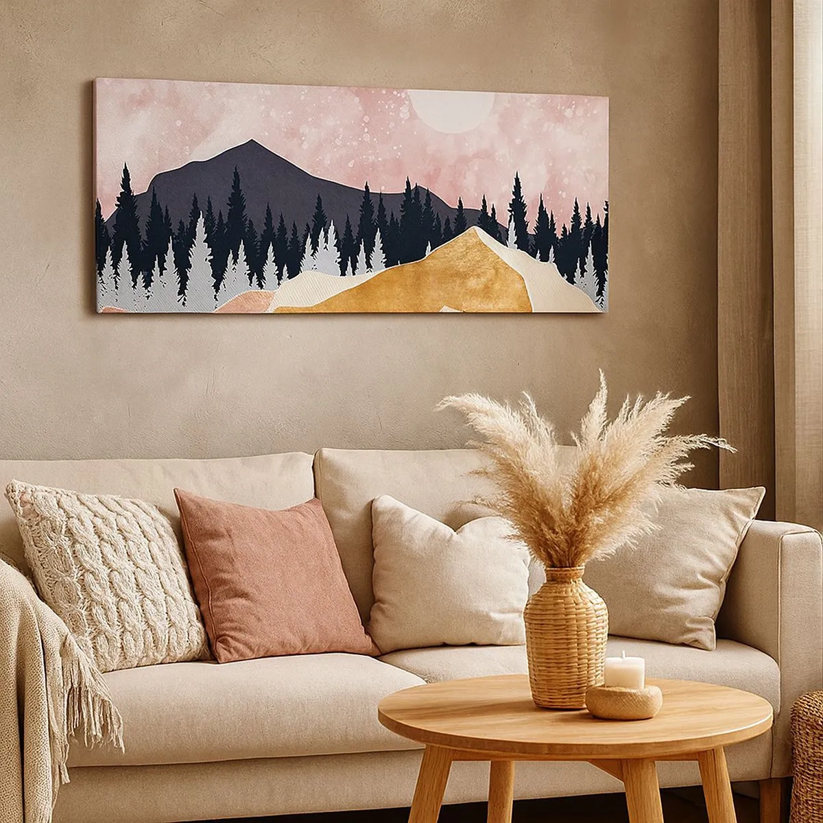 Bild auf Leinwand - Leinwandbild - Nachtwache - 100x40 cm