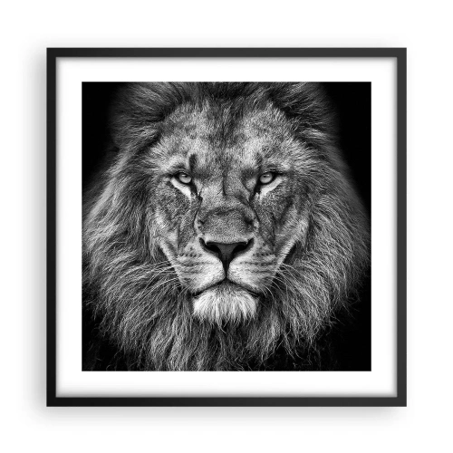 Poster in einem schwarzem Rahmen - Im Krönungsgewand - 50x50 cm