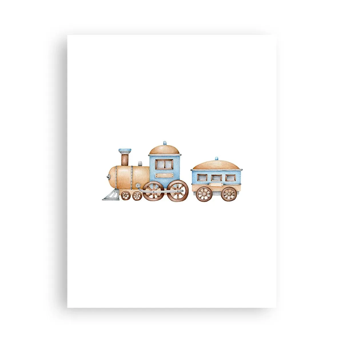 Poster - Am Bahnhof steht ... - 30x40 cm