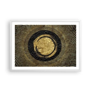 Poster in einem weißen Rahmen - Glamour-Komposition - 70x50 cm