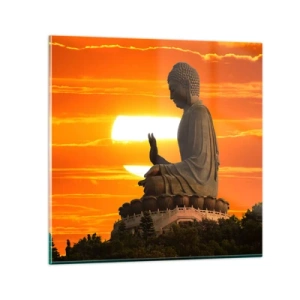 Glasbild - Bild auf glas - Keine Angst vor der Welt - 30x30 cm