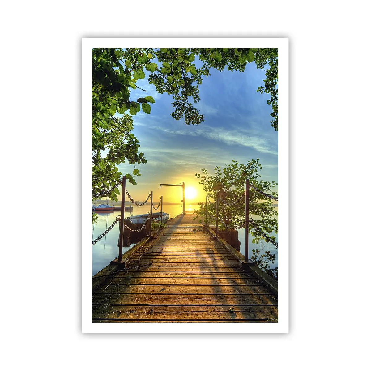 Poster - Westen auf dem Wasser - 70x100 cm