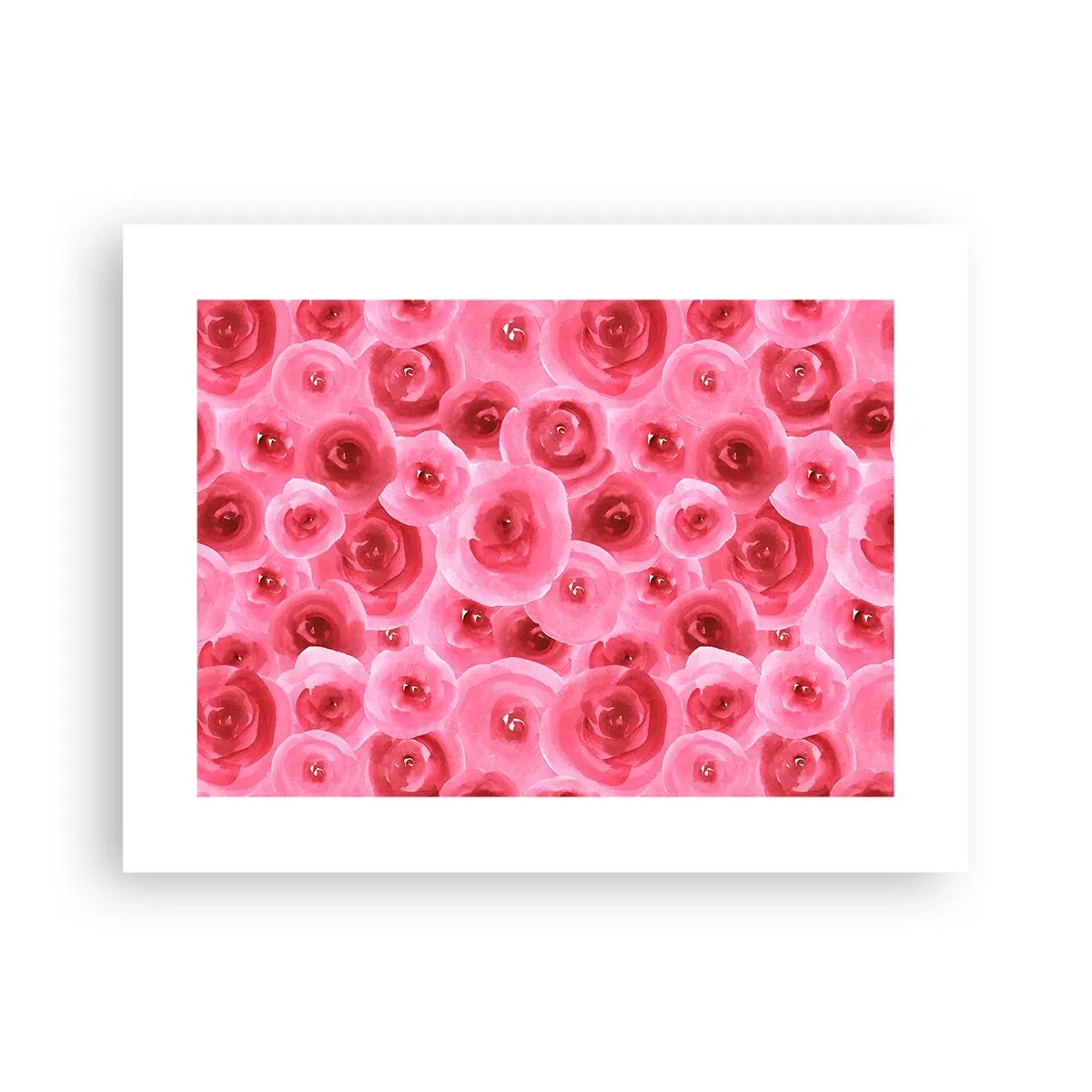Poster - Oben und unten Rosen - 40x30 cm
