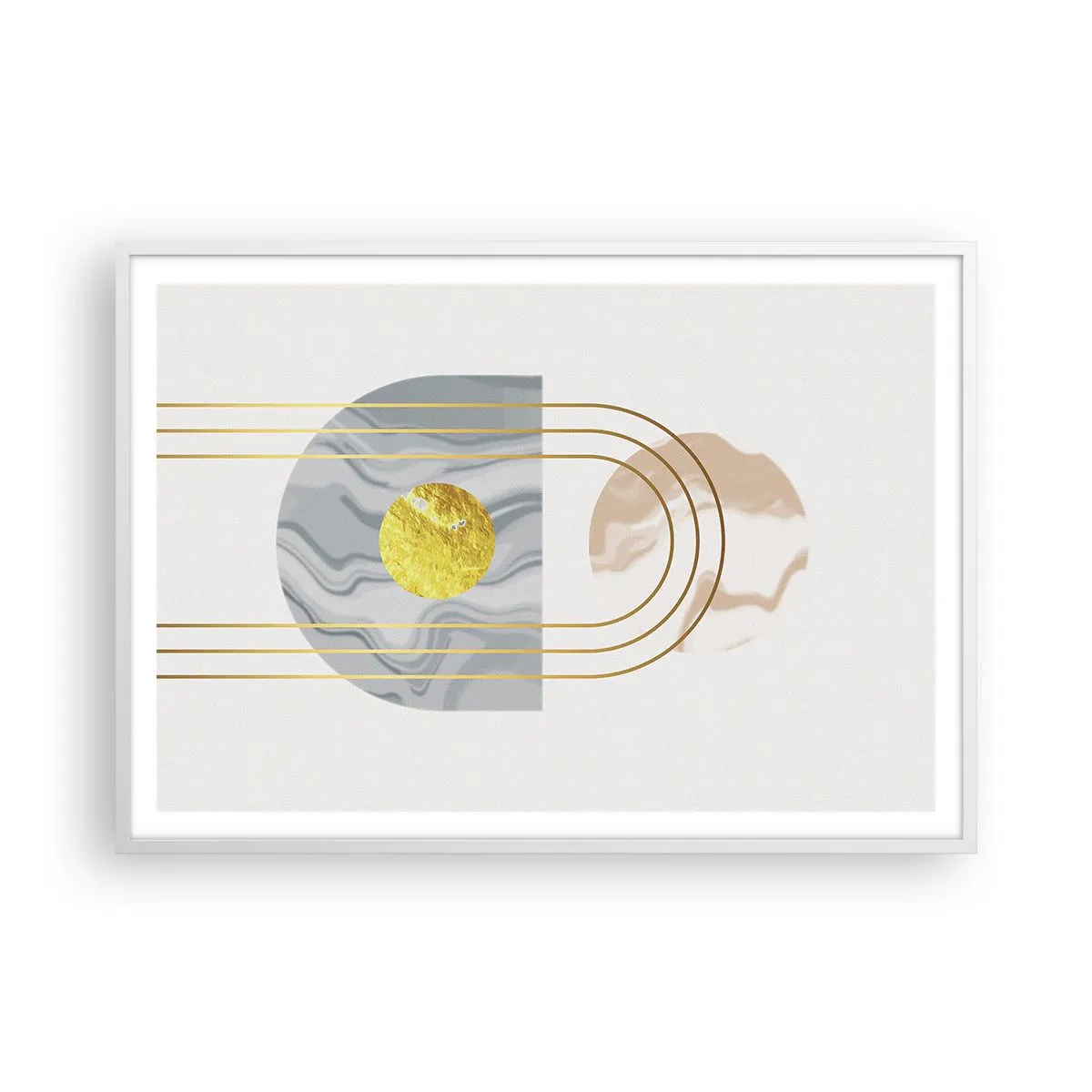 Poster in einem weißen Rahmen - Helligkeit und Brillanz - 100x70 cm