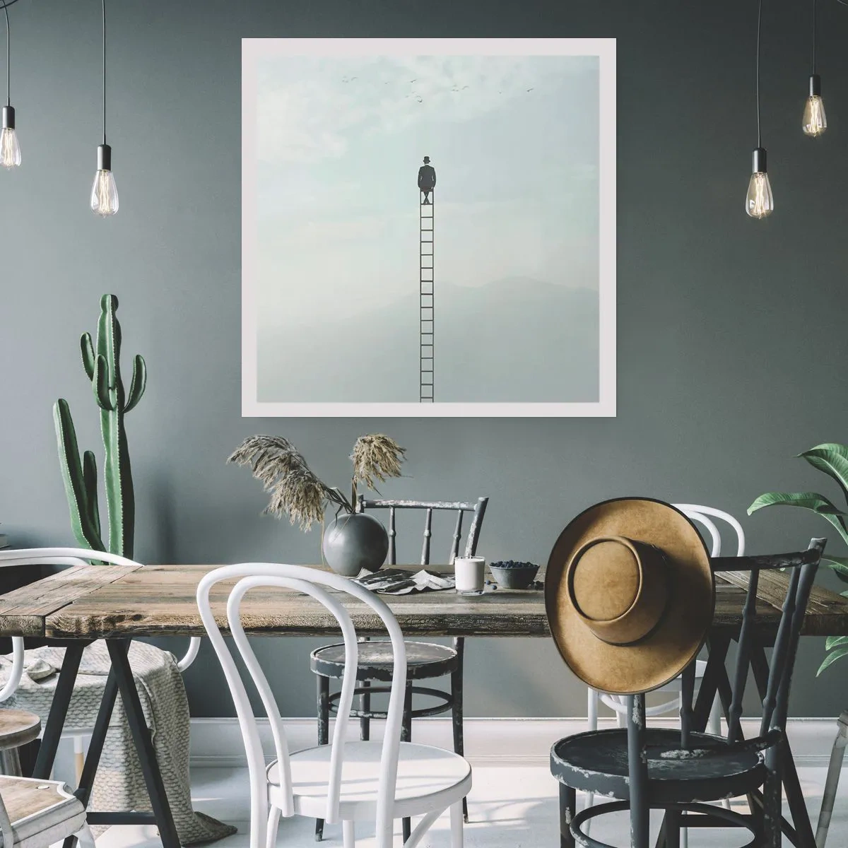 Poster - Erhebe dich darüber! - 50x50 cm