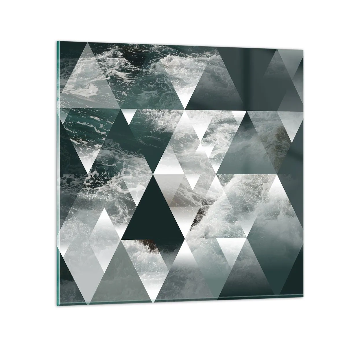 Glasbild - Bild auf glas - Kristallperspektive - 30x30 cm