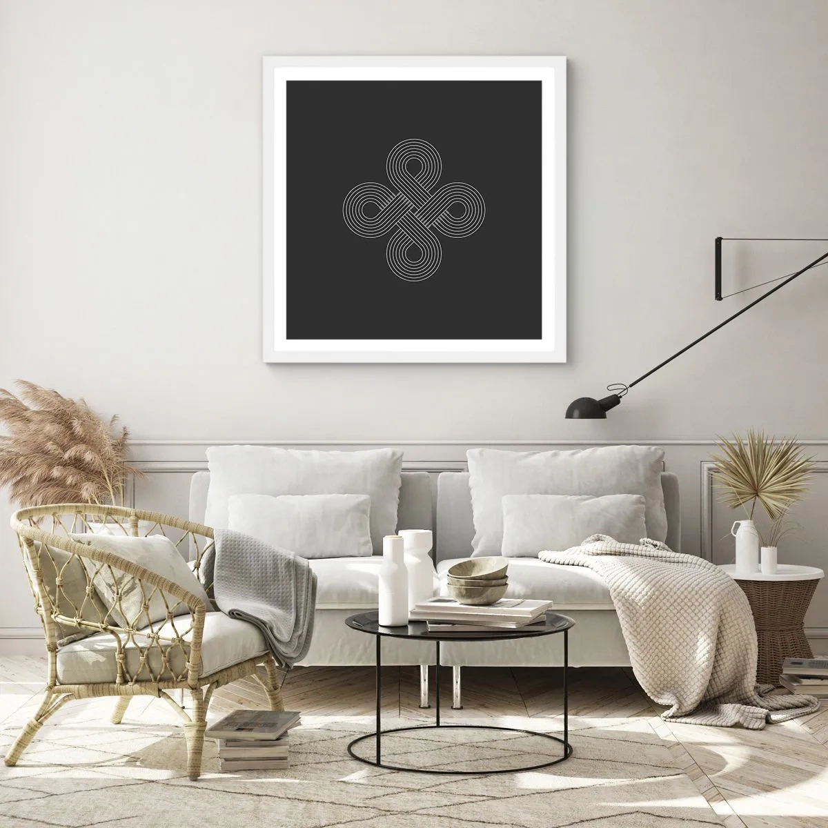 Poster in einem weißen Rahmen - Im keltischen Geist - 30x30 cm