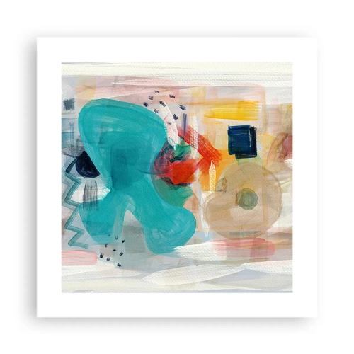 Poster - Buntes Spiel - 40x40 cm
