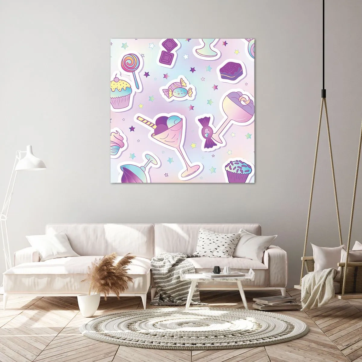 Bild auf Leinwand - Leinwandbild - Dass es jeden Tag ein Geburtstag wäre - 60x60 cm